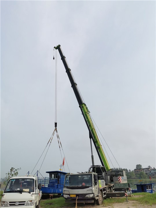 蓬江区桥梁建设吊装案例